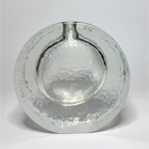1970s nGerman Soliflore Ice Glass Bud Vase- Wiesenthal-style Brutalist Zweigvase